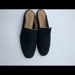 Free People Black Mules